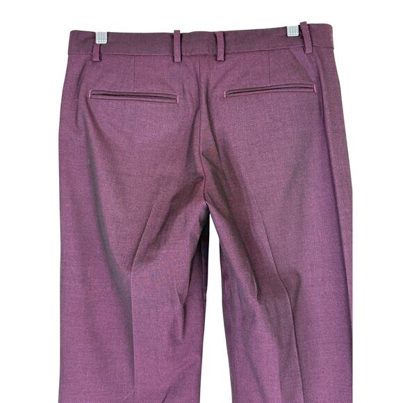 Gap Modern Boot Purple Iridescent Career Mid Rise Dress Pants Size 4R - Picture 5 of 9